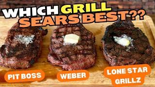 Which Pellet Grill SEARS the BEST?  Testing Seared Steaks on 3 Different Pellet Grills to FIND OUT!