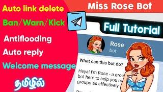 Telegram Rose Bot Full Tutorial in Tamil/ @TechMagazine