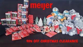 *WOW!* Meijer Christmas Clearance Haul at 90% Off | Started January 9, 2025