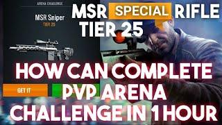 How to complete PvP arena challenge in Two hour and get special MSR sniper rifle in sniper 3D