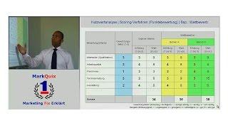 Nutzwertanalyse / Scoring-Verfahren (remastered) | "Marketing Management Grundlagen" | Anthony Holtz