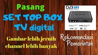 CARA PASANG SET TOP BOX TV DIGITAL | STB POLYTRON PDV 600T2