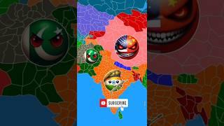 America & China Attack on India #shorts #trendingshorts #countryballs