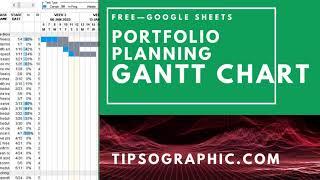 Google Sheets Portfolio Planning Gantt Chart Template ► Free Download