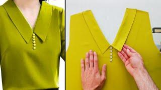 You'll be surprised how easy it is to sew a [ V ]-neck. Sewing techniques