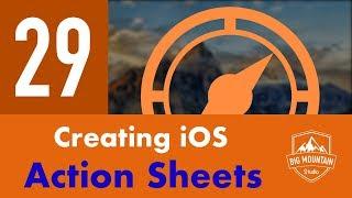 Actions Sheets - Part 29 - Itinerary App (iOS, Xcode 10, Swift 4)