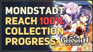 Mondstadt Reach 100% Collection Progress Genshin Impact Moonlight Seeker