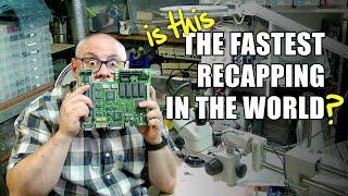 Can I recap this Macintosh LC faster than anyone else in the world?