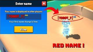 How To Get Red Colour Name In Stumble Guys  | Red  Name | Stumble Guys |