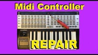 Midi controller repair novation remote sl 25