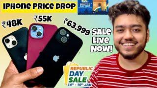 Sale Live NowiPhone 15 at ₹63,999  iPhone 15,14,13 Price drop