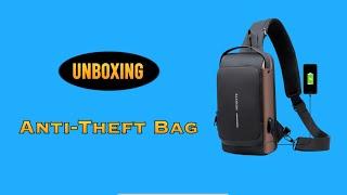 Men Anti Theft Chest Bag(Fashion)Unboxing waterproof-BLACK--Dji mini 2-