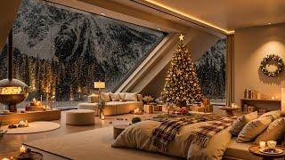 Elegant Jazz Christmas 2025  | Cozy Fireplace Lounge with Soothing Jazz for Deep Relaxation