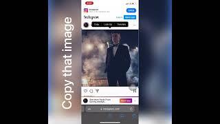 How to download image from Instagram on iPhone