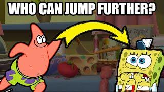 Who Can Jump Further Than SpongeBob SquarePants? (Nickelodeon All-Star Brawl)