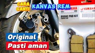 CARA GANTI KANVAS REM DEPAN MOTOR YAMAHA NMAX 155