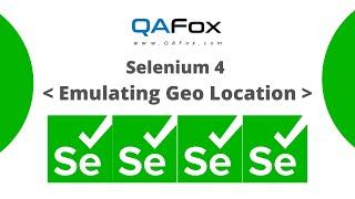 Selenium 4 - Emulating Geo Location using Chrome DevTools