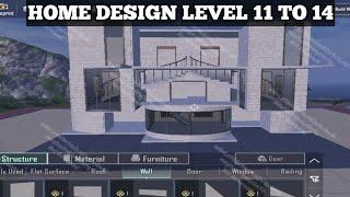 SIMPLE HOME DESIGN TUTORIAL FOR LEVEL 11 TO 14 HOME IN PUBG MOBILE  PUBG HOME DESIGNS TUTORIAL