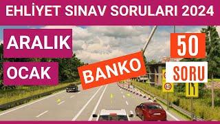 Ehliyet Sınav Soruları 2024 | Aralık, Ocak Çıkmış Ehliyet Sorularını Çöz