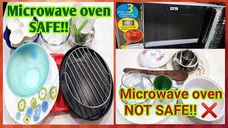 Utensils used in Microwave Oven in detail | Different types of cookware| Microwave Convection Oven