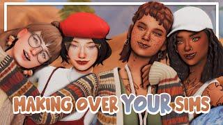 Giving YOUR No CC Sims a Makeover + CC List | Sims 4 Create A Sim