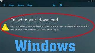 How To Fix Uplay Is Unable To Start Your Download | Fix Failed To Start Download Uplay Error Windows