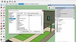 Purgar el archivo de SketchUp. Para disminuir el tamaño