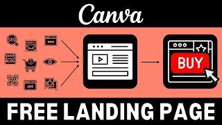 How to Create a FREE Landing Page in Canva [Templates Included]