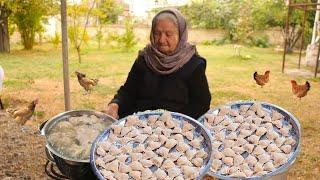 Asan üsulla hazırlanan PELMENNİ və KİŞMİŞLİ PİROQ  bişirdik- ASMR food