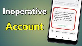 Inoperative Account Ka Matlab | Inoperative Account Ka Matlab Kya Hai