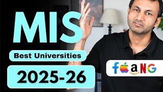 Best MIS programs in US for HIGH SALARY | Management Information System