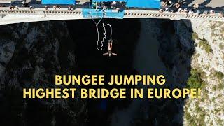 EP 01 BUNGEE JUMPING PONT L'ARTUBY HIGHEST BRIDGE IN EUROPE 182m!!!