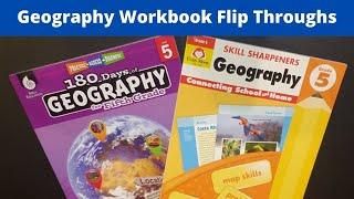 Geography Workbook Comparison // 5th Grade Homeschool Curriculum // Evan Moor, 180 Days Geography