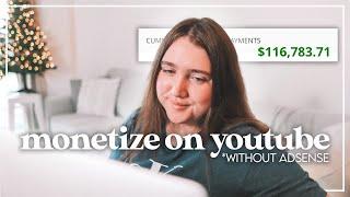 4 Ways to Monetize Your YouTube Channel WITHOUT Adsense | How to Make Money with YouTube