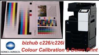 Colour Calibration KONICA MINOLTA bizhub c226/c226i/c266i, How to calibration KONICA MINOLTA c226
