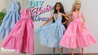 DIY Barbie Dress V Neck Midi Dress Summer Style | nynnie me