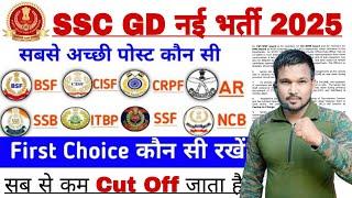 SSC GD Best Post Preference 2025 | SSC Gd First Choice Preference 2025 | SSC GD Best Force 2024-25