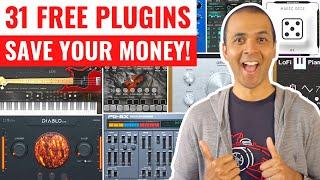 31 FREE VST PLUGINS that will save you $$$