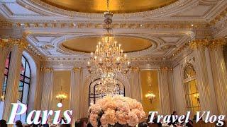 Paris Travel Vlog| Breakfast at Hôtel Plaza Athénée| 5-star luxury hotel| Villa Savoye |Le Corbusier