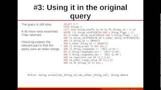 Really Large #MySQL #Queries: Advanced Optimization Techniques - #MySQL #Database Tutorial
