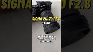 sigma 24-70 f2.8 ii Sony great lens for any photographer save the money or still buy the Sony G?