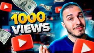 Quanto o YouTube paga por 1000 visualizações em 2024?