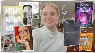 meine grafikdesign-projekte; designstudium + freie arbeiten – vlogmas #6 