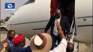 Atiku Returns To Nigeria  From The U.S.