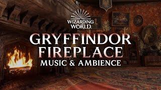 Gryffindor Fireplace  | Hogwarts Common Room Music & Ambience