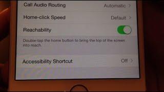 iPhone Reachability (One-Handed) Activation and How To