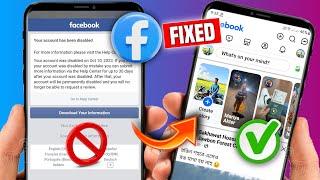 How To Recover Disabled Facebook Account 2025 | We've disabled your account facebook 2025