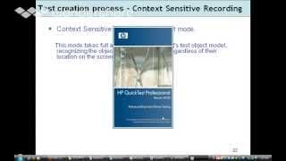 QTP Recording levels - QTP Recording modes - HP QuickTest Professional Videos