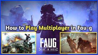 How to Play Multiplayer in Fau-g Game | Fauji Me Multiplayer Kaise Khele |play Multiplayer in Fau-g