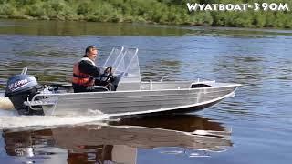 Алюминиевая моторная лодка Wyatboat 390M с мотором Sea-Pro F15 SE